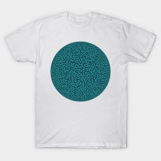 Turing Pattern Sphere (Green) T-Shirt